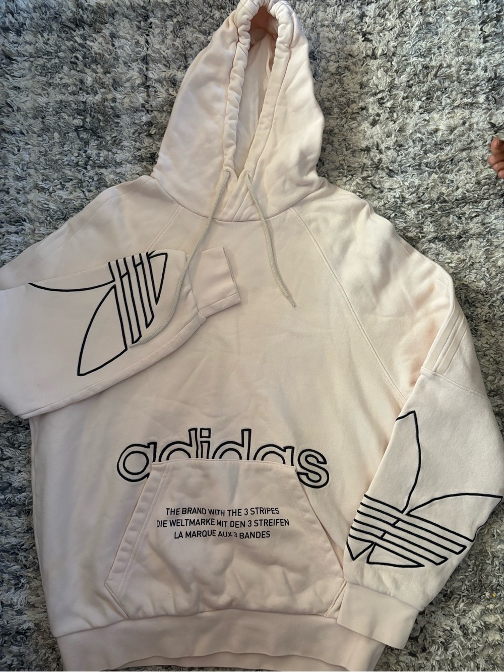 adidas  Trefoil Pullover Hoodie with Black Graph